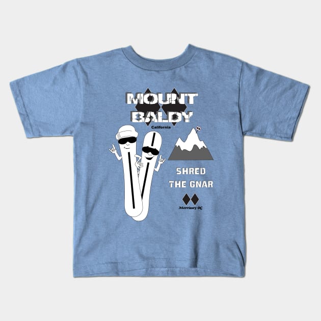 Mount Baldy Steeps Kids T-Shirt by Morrissey OC